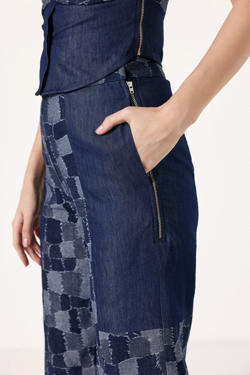 Denim Sculpt Co-ord Set