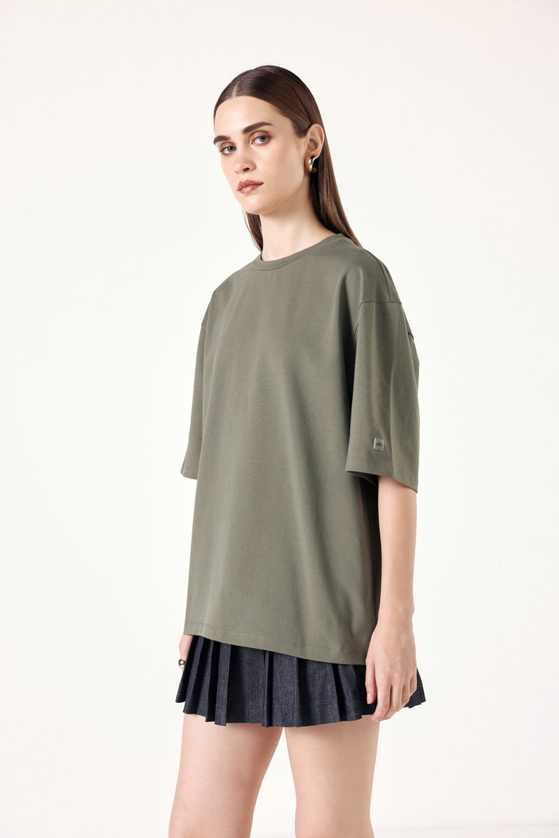 Palm Wave Oversized Tee