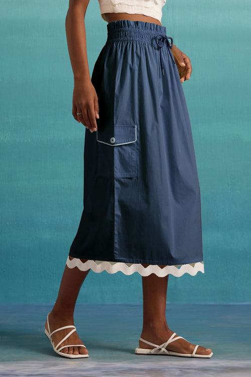 Eclectic-Edge Skirt - Coronet Blue