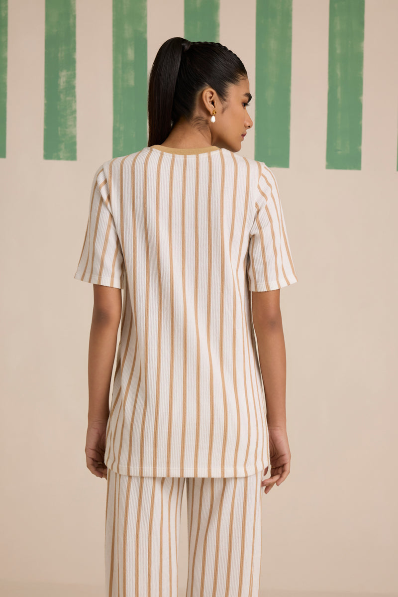 Latte Stride Sleeve Top