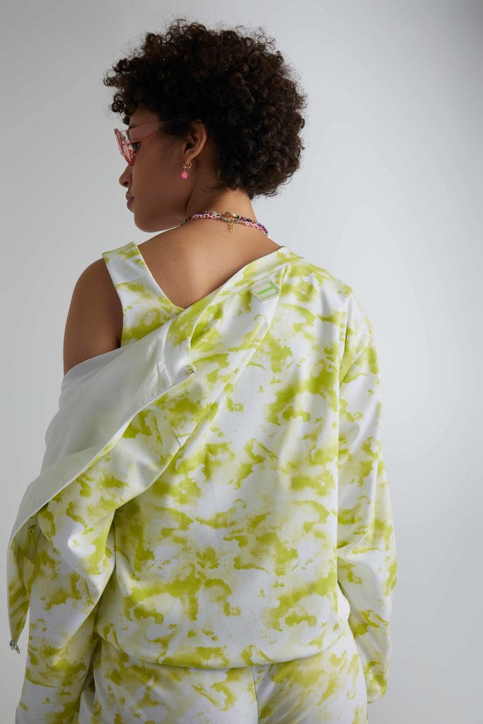 Green Mist Zipper Tank