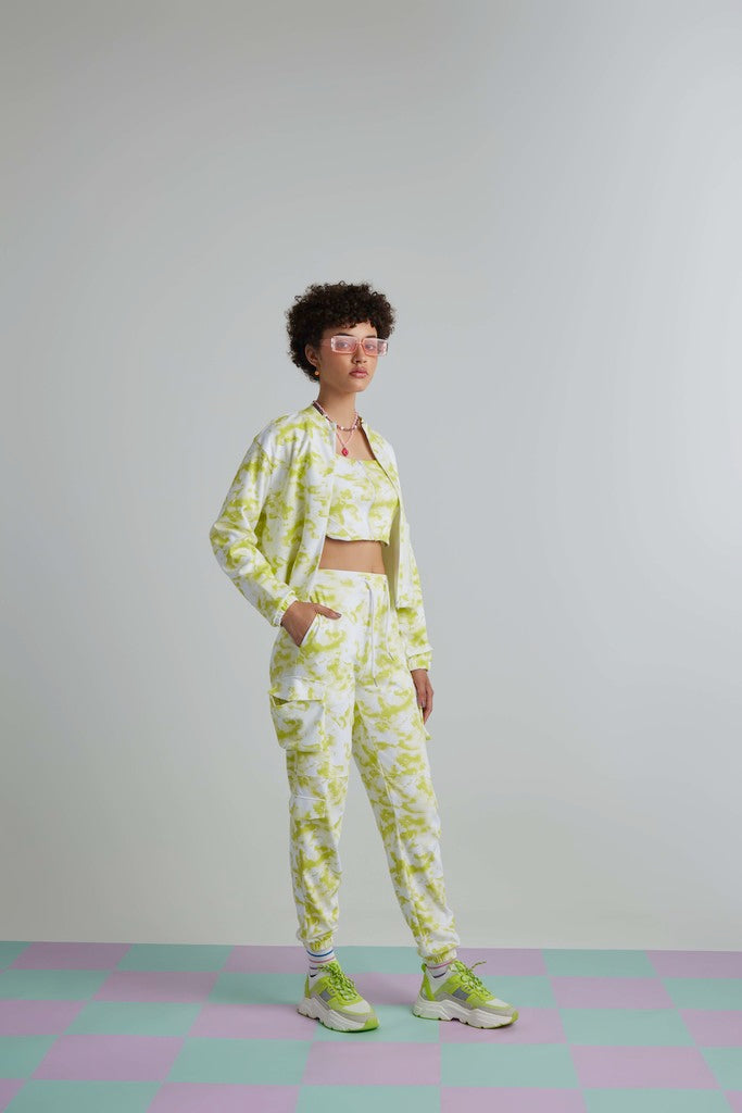 Green Mist Zipper Tank