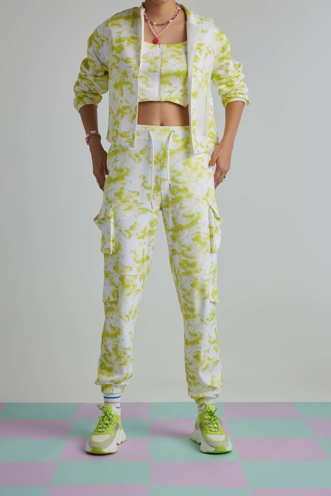 Green Mist Zipper Tank