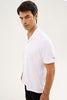 Classic White Cuban Collar Shirt