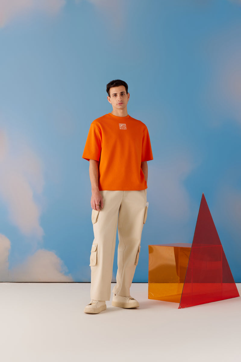 Zen Oversized Unisex Tee - Orange