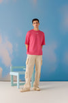 Kaizen Oversized Unisex Tee - Pink