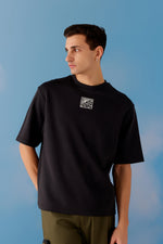 Zen Oversized Unisex Tee - Black