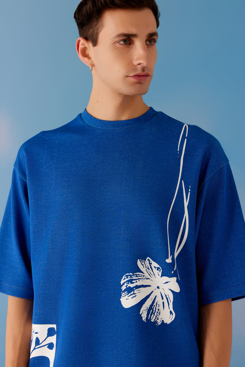 Blossom Printed Oversized Unisex Tee