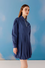 Zipper Sizzle Dress - Blue