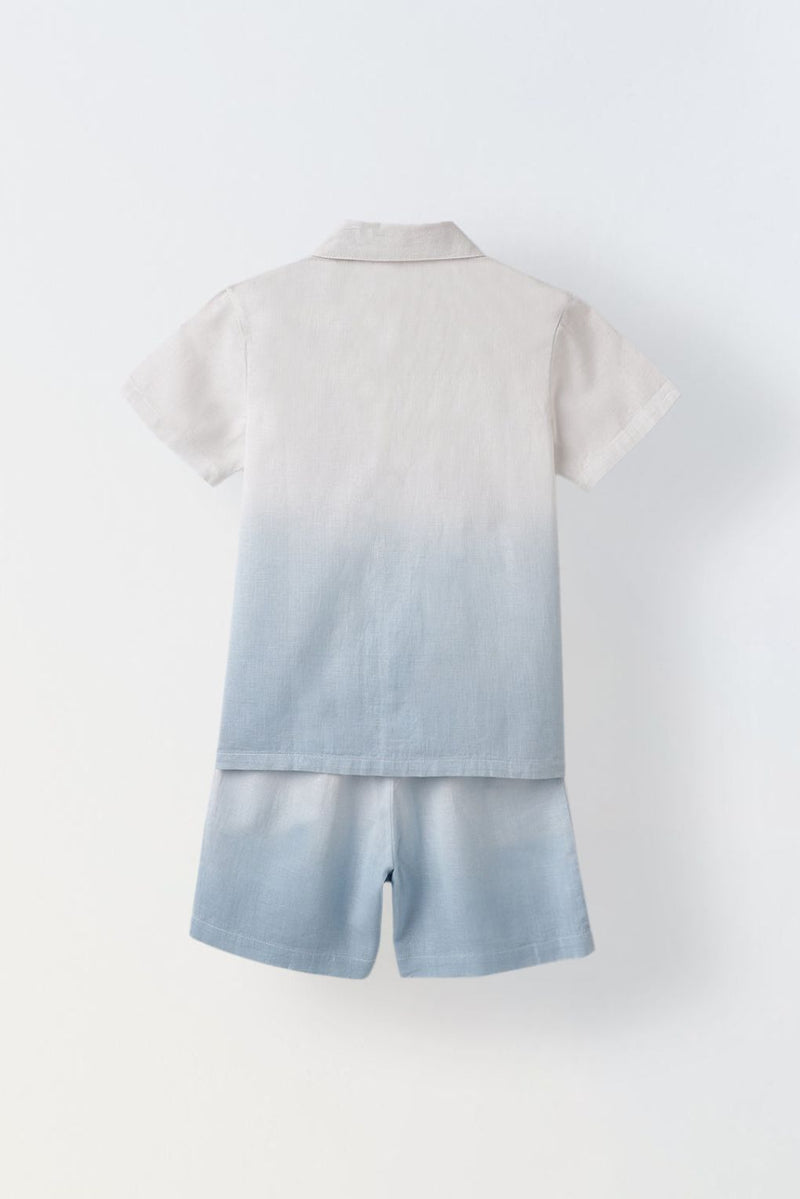Spunkies Cotton Linen Ombre Co-ord set