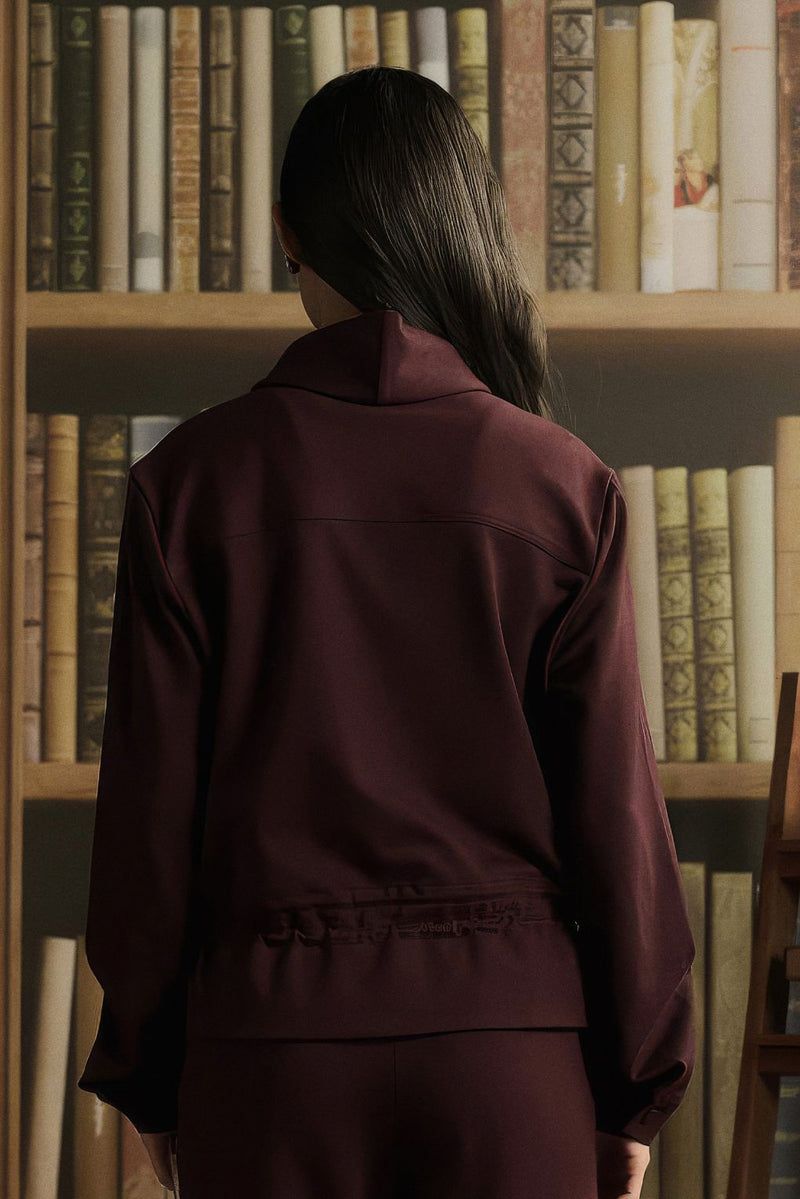 Wine Élan Zip'up Jacket