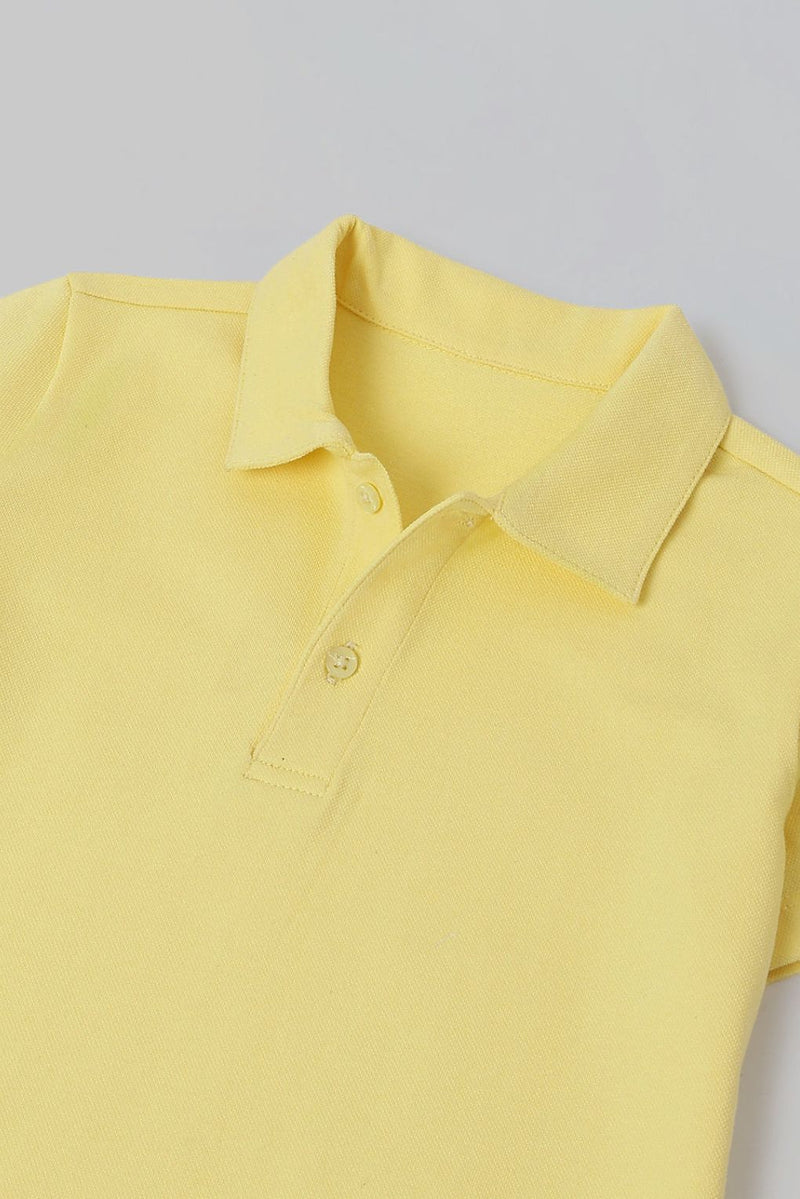 Spunkies Yellow Short Sleeves Polo Tshirt