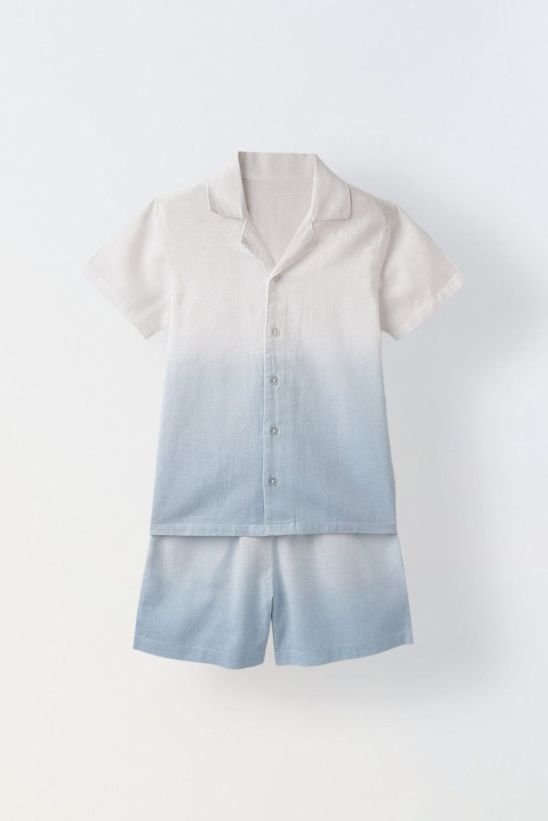 Spunkies Cotton Linen Ombre Co-ord set