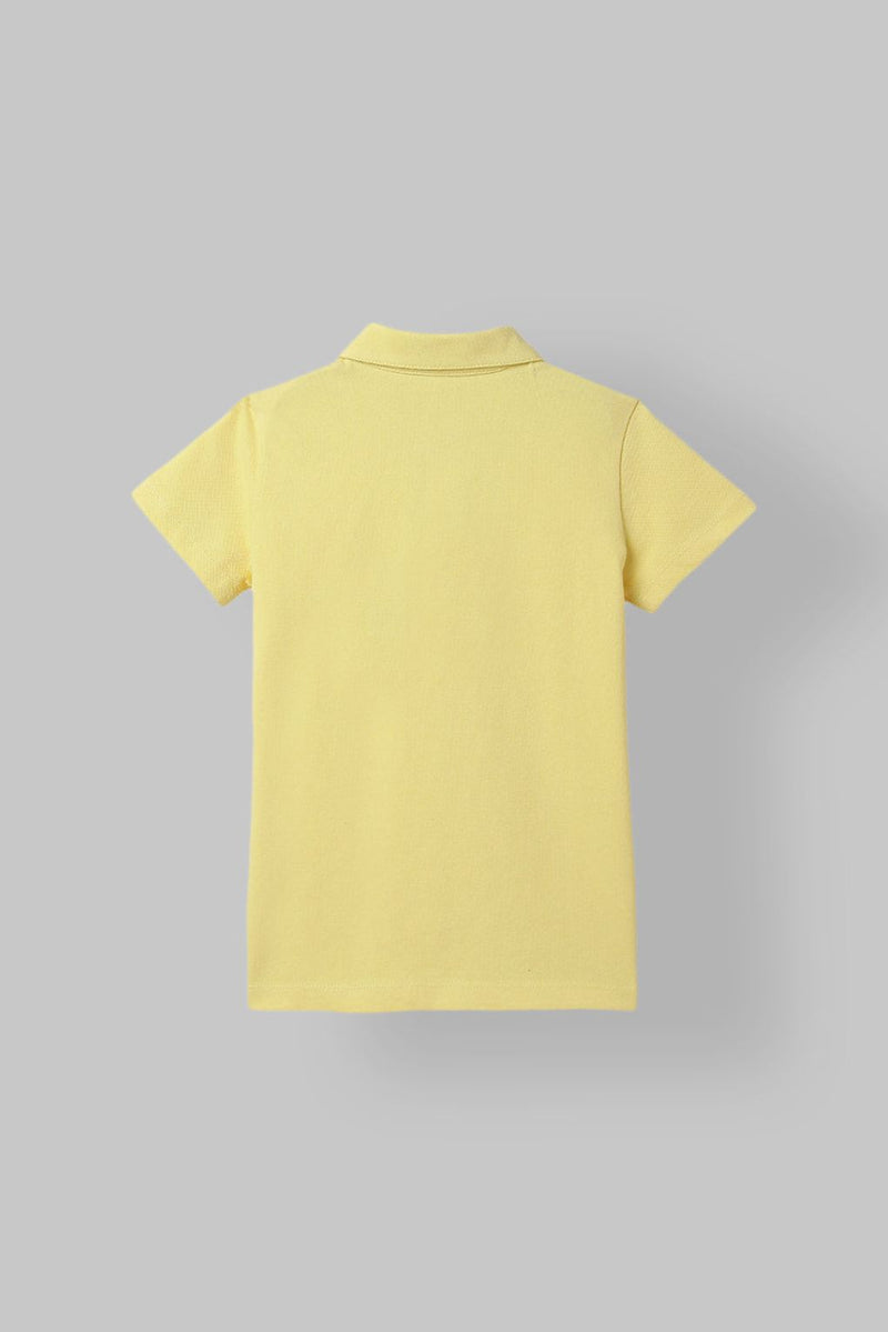 Spunkies Yellow Short Sleeves Polo Tshirt