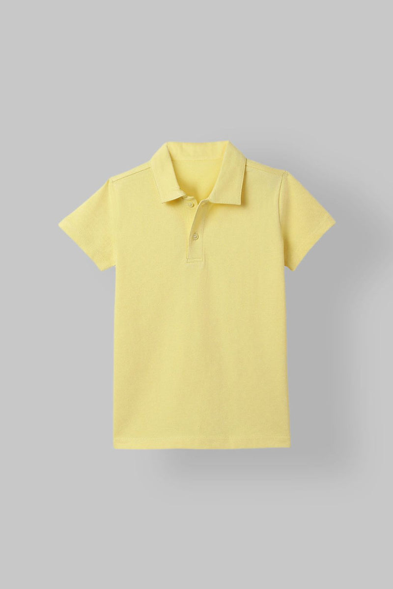 Spunkies Yellow Short Sleeves Polo Tshirt