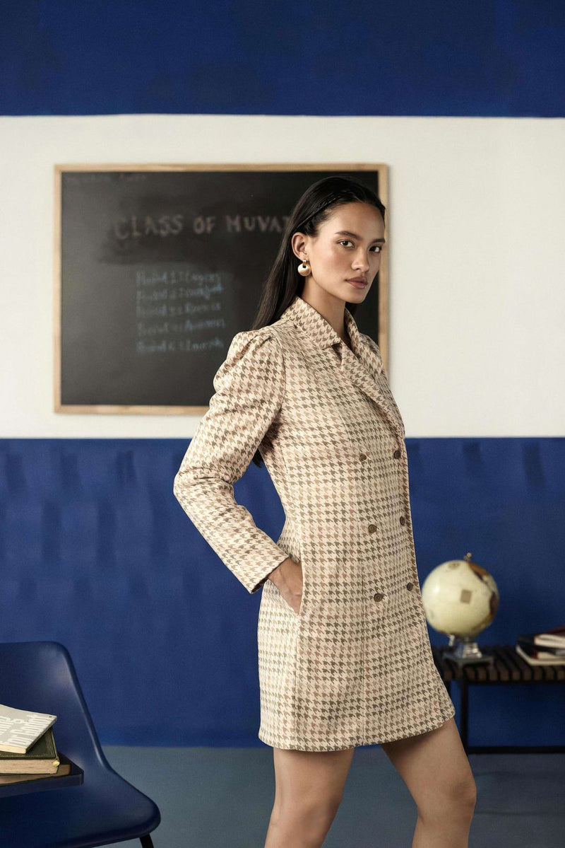 Monochrome Weave Blazer