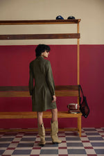 Olive Cinch Dress