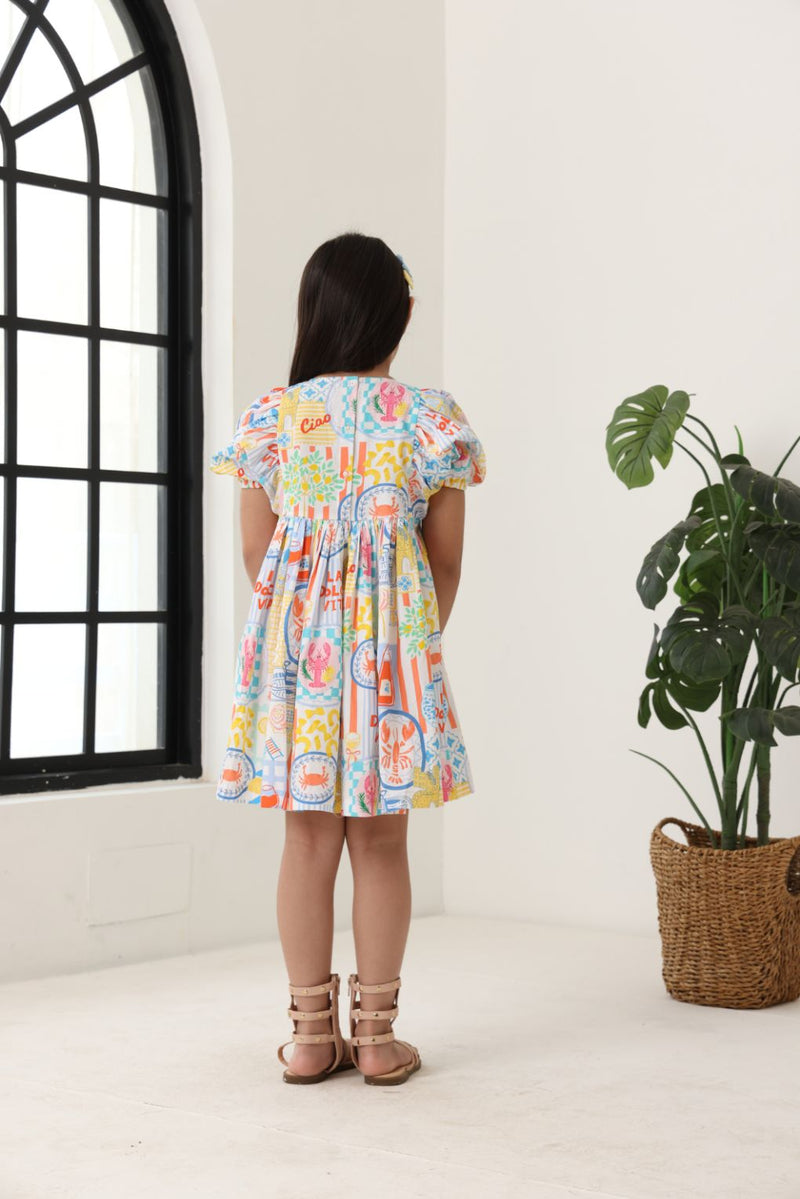 Spunkies Girls' Multi Color A Line Dress Regular price