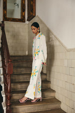 White Botanica Dobby Co-ord Set