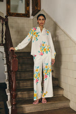 White Botanica Dobby Co-ord Set