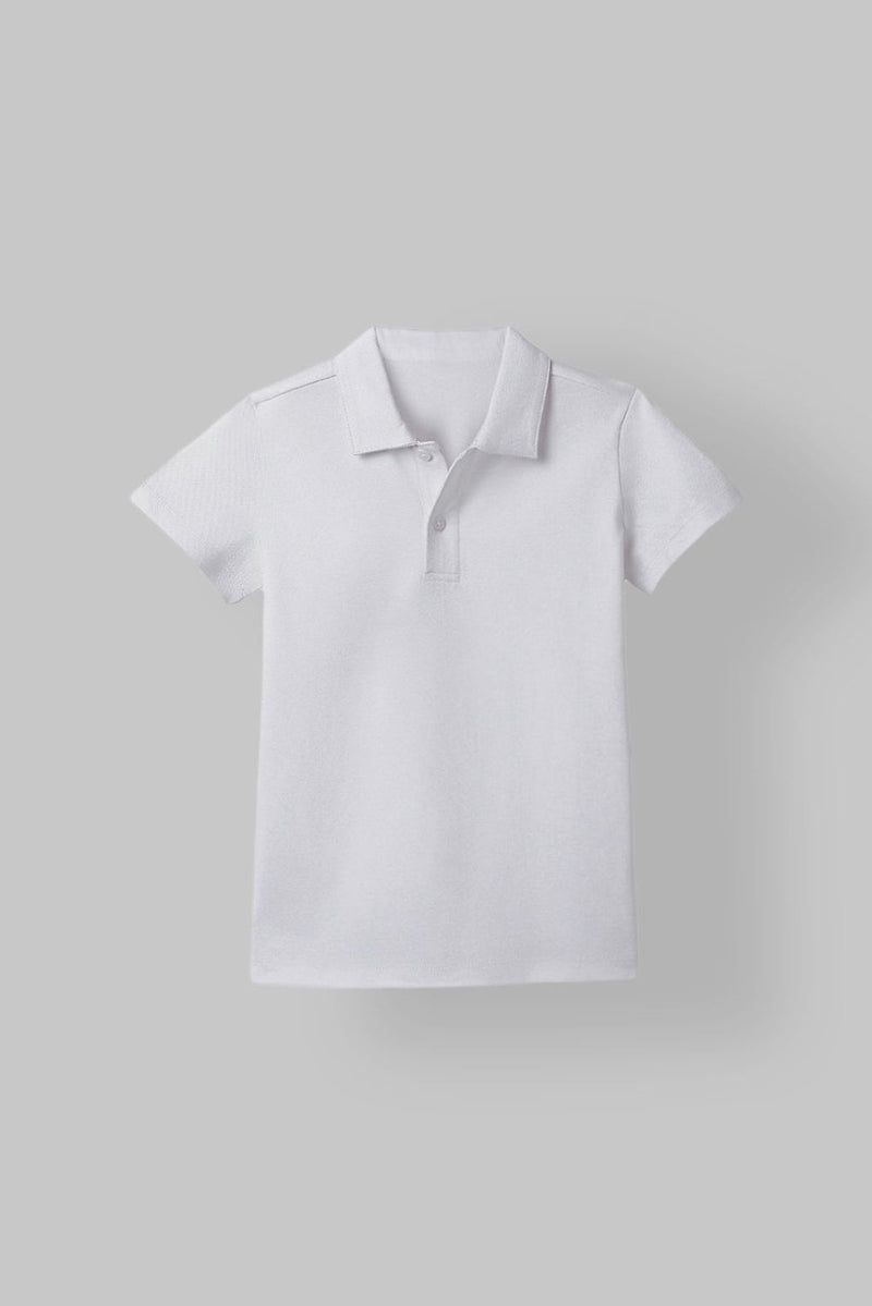 Spunkies White Collar Short Sleeves Polo Tshirt