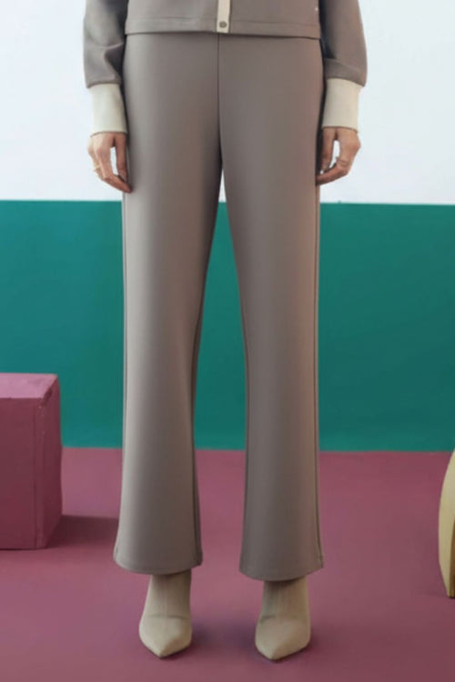 Warm Dune Straight Pants