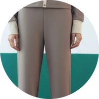 Warm Dune Straight Pants