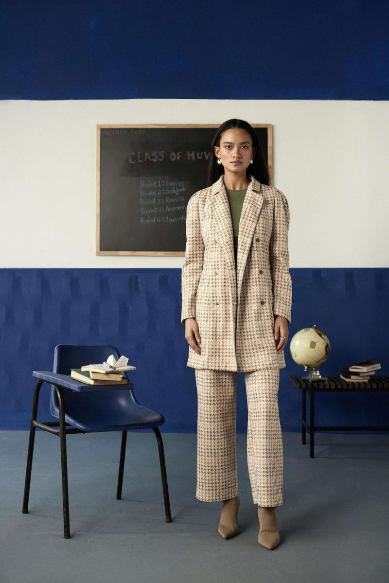 Monochrome Weave Blazer