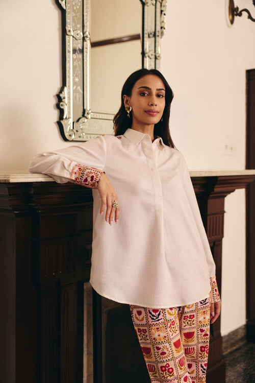 Nude A-line Shirt