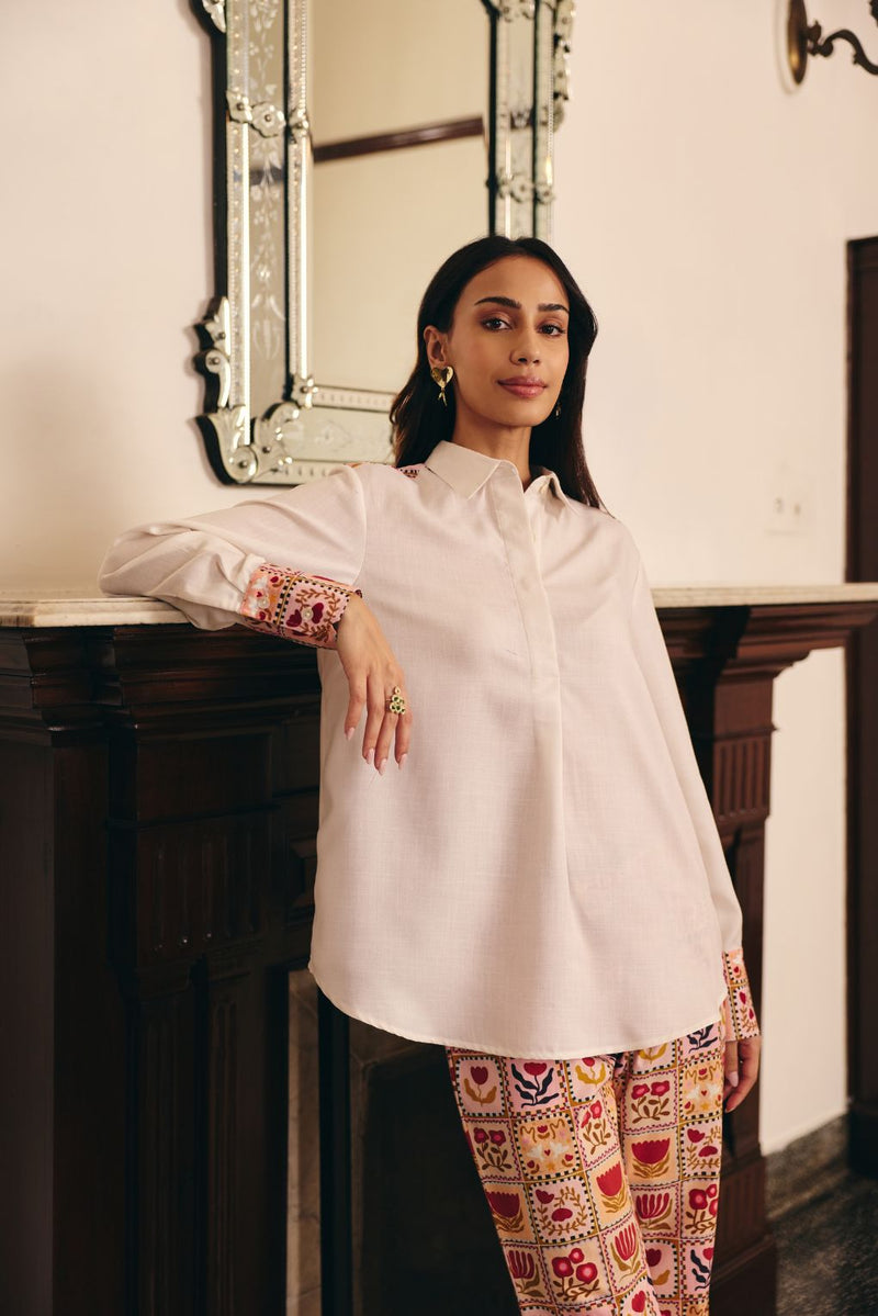 Nude A-line Shirt