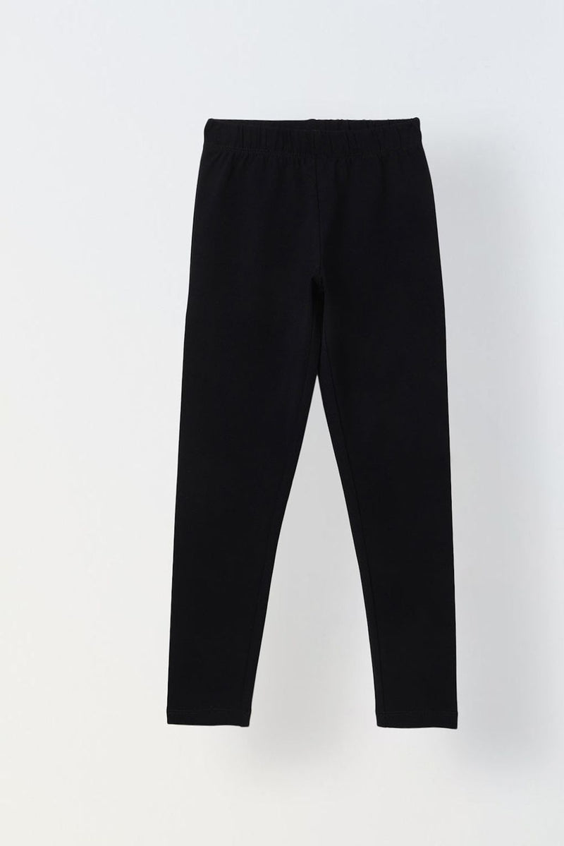 Spunkies Girls Black Body Fit Leggings