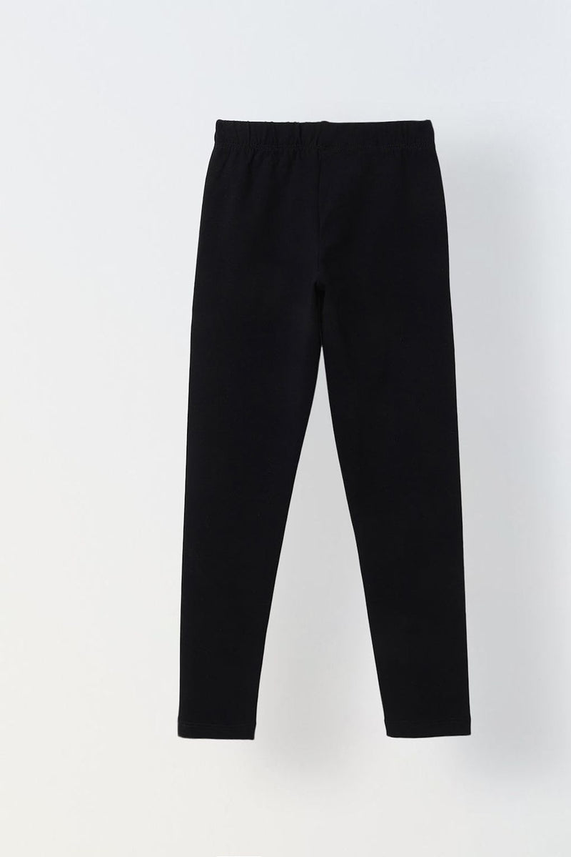 Spunkies Girls Black Body Fit Leggings