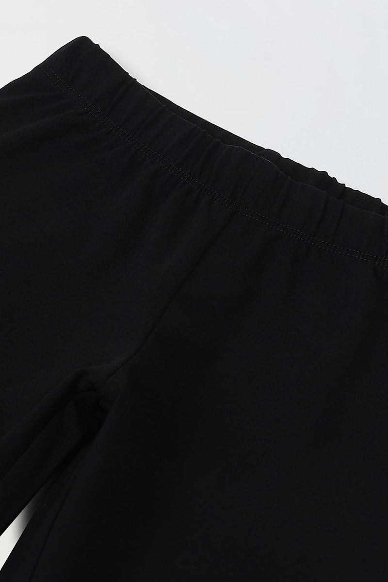 Spunkies Girls Black Body Fit Leggings