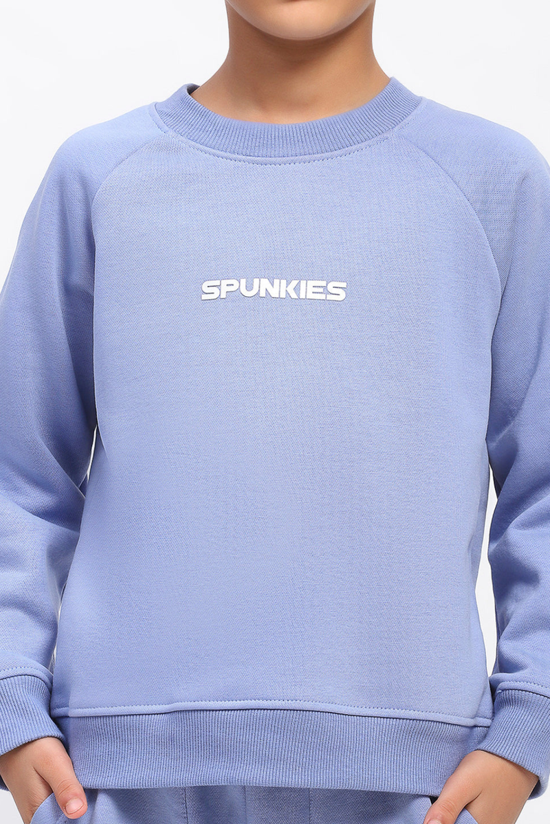Spunkies Boys Blue Long Sleeve Sweatshirt Set