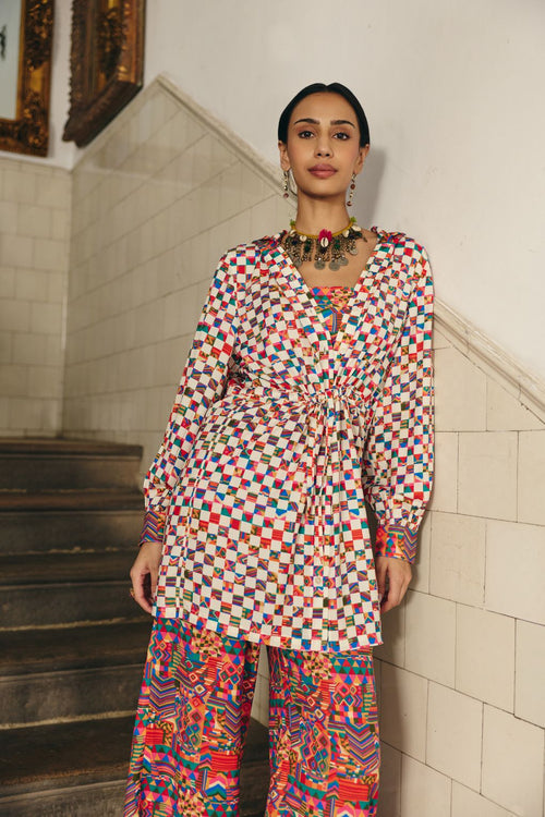 Kaleido Grid Hoody Co-ord Set