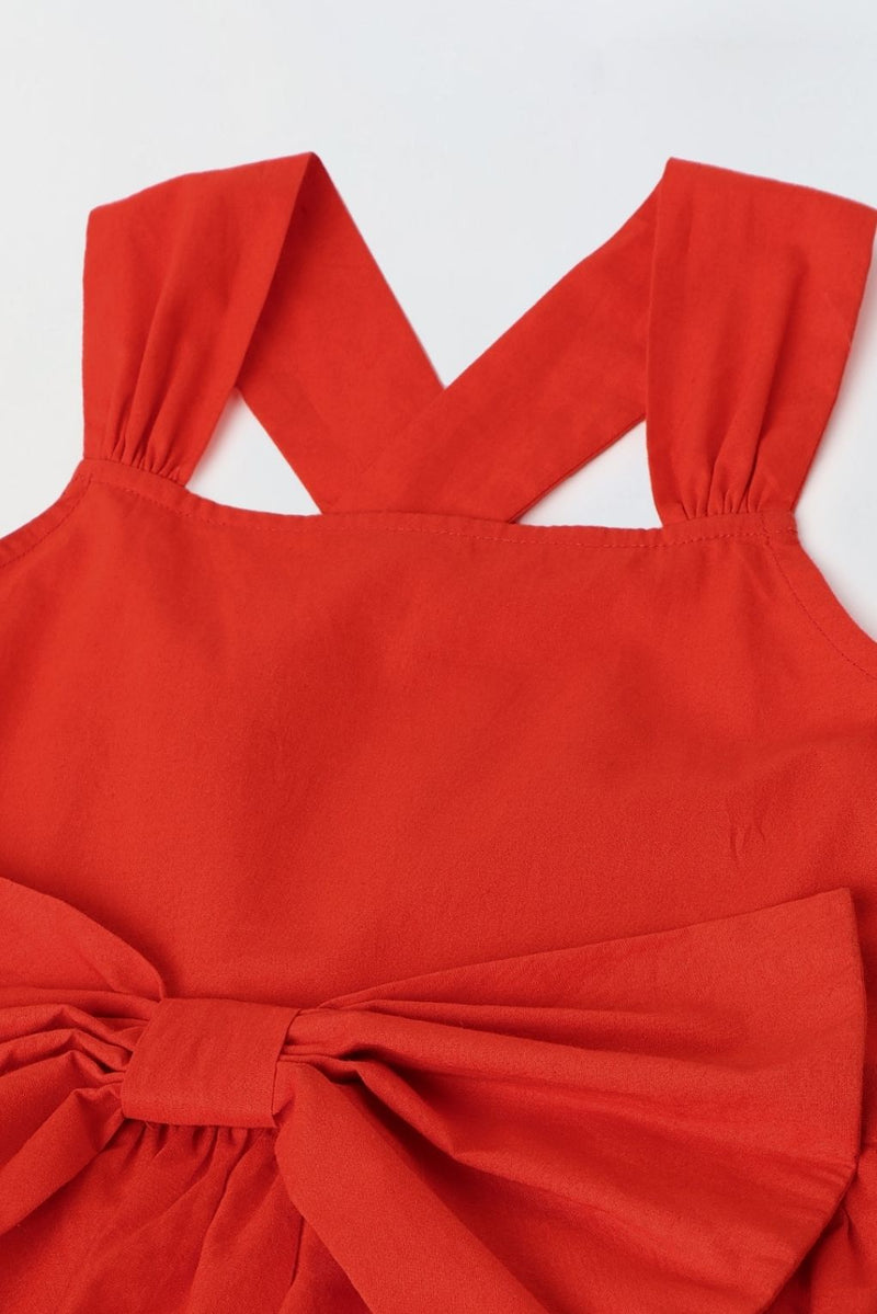 Red Bow A-line Dress