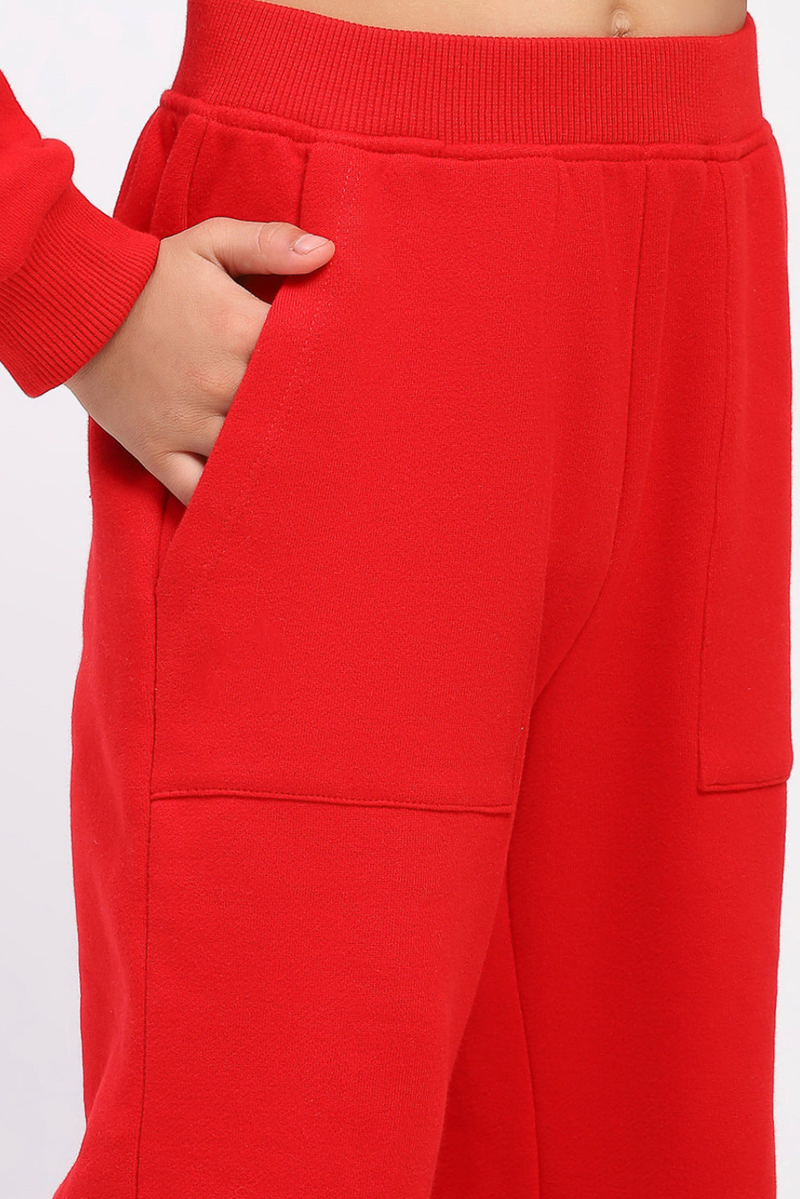 Spunkies Boys Red Long Sleeve Sweatshirt Set