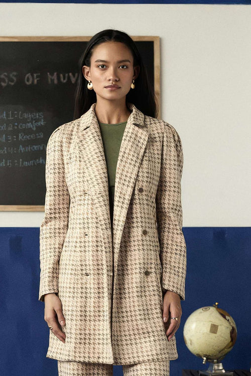 Monochrome Weave Blazer