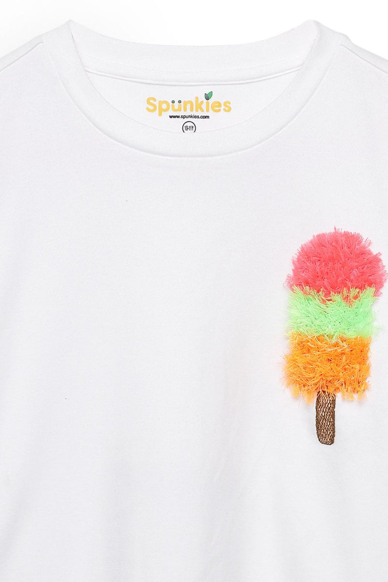 Everyday IceCream Embroidered Top