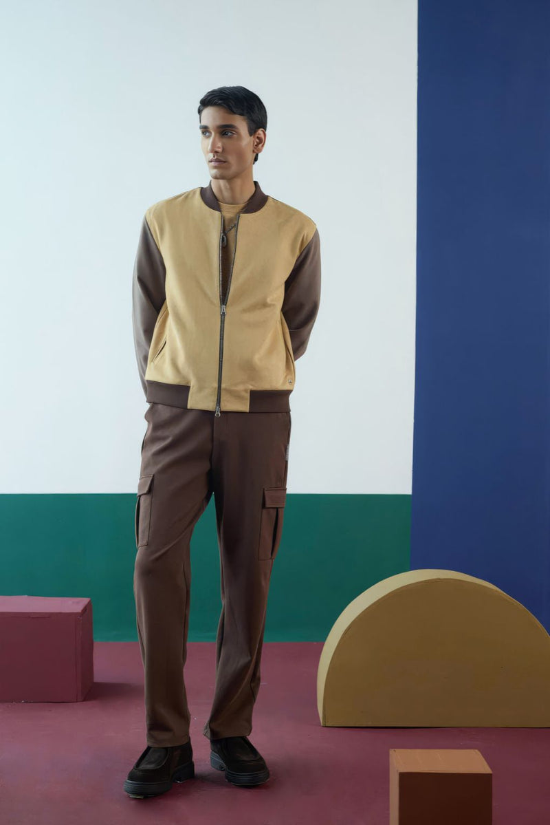 Urban Suede Mix Bomber