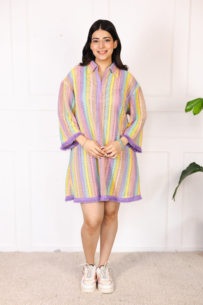 Cassata Swirl Collar Dress