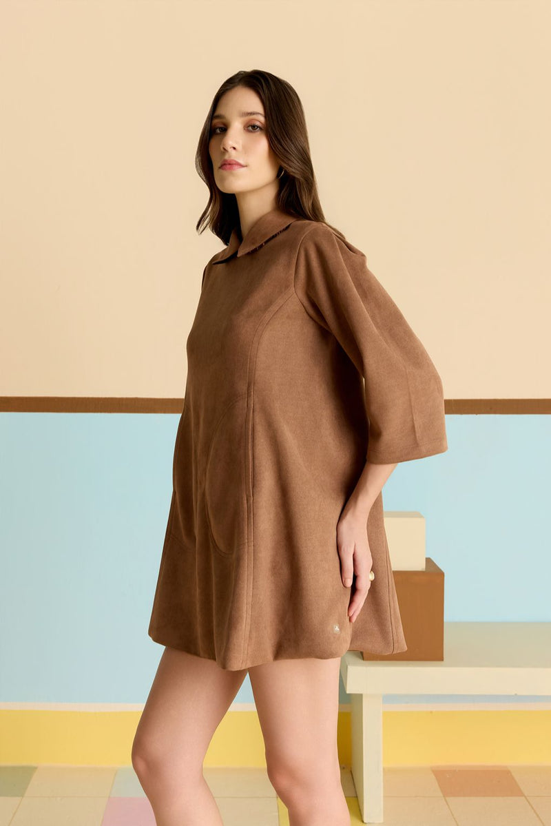 Chestnut Suede Tunic