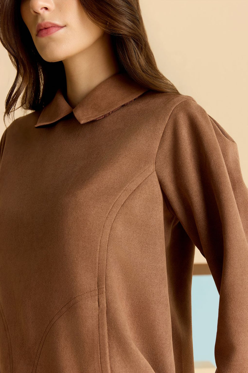 Chestnut Suede Tunic