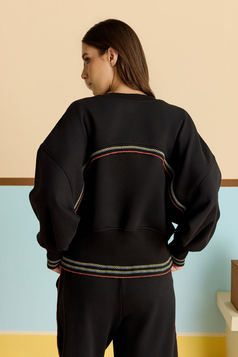 Nordic Crochet Sweatshirt