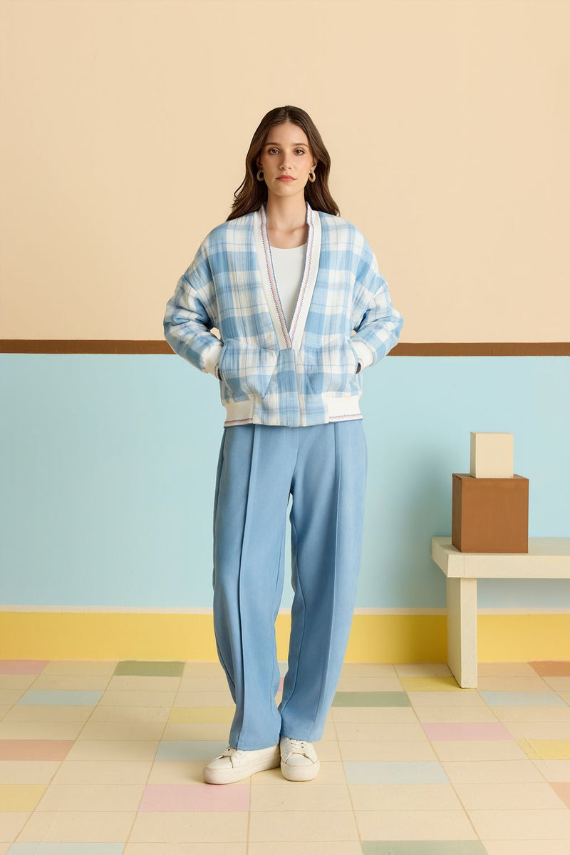 Frosted Barrel Suede Pants