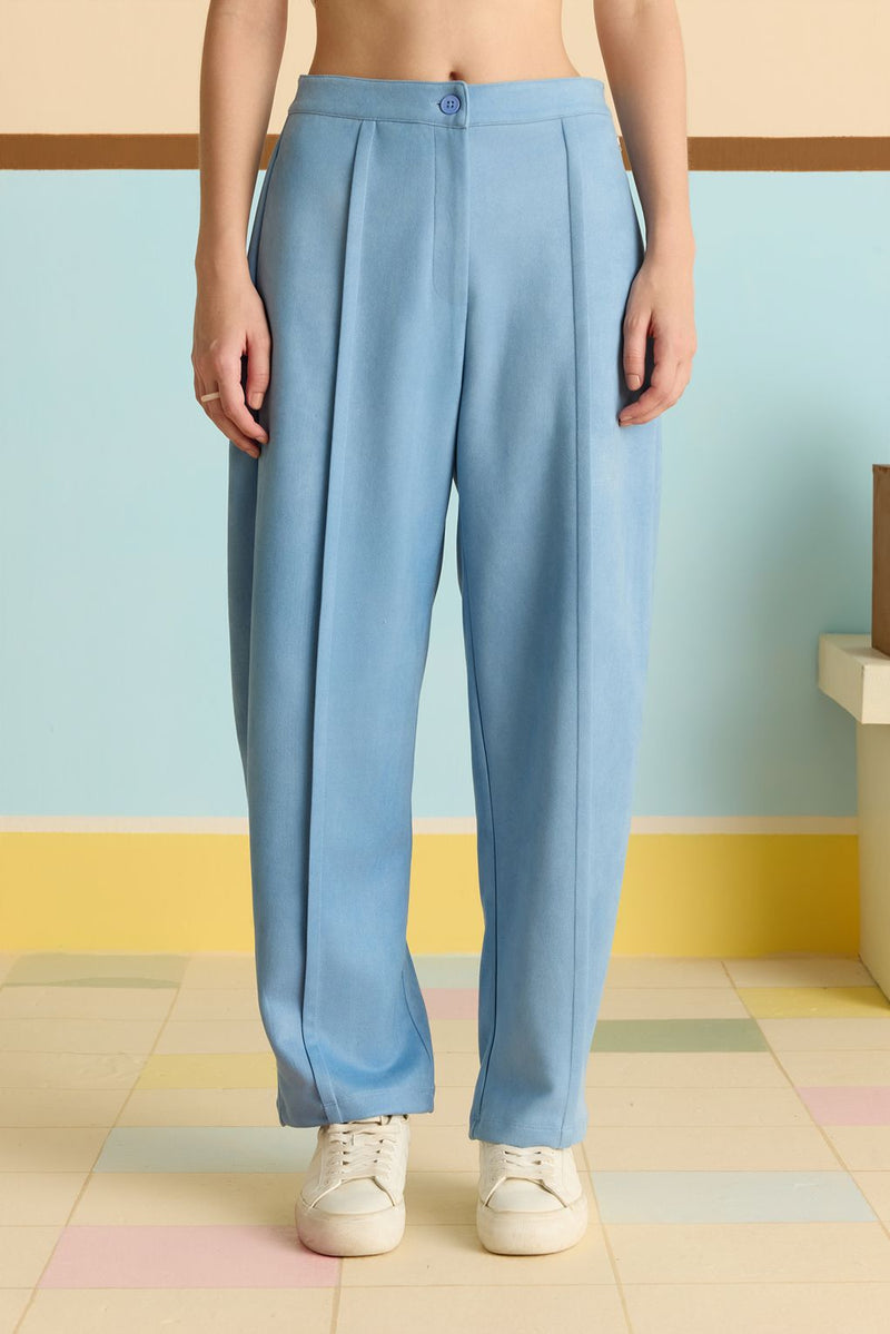 Frosted Barrel Suede Pants