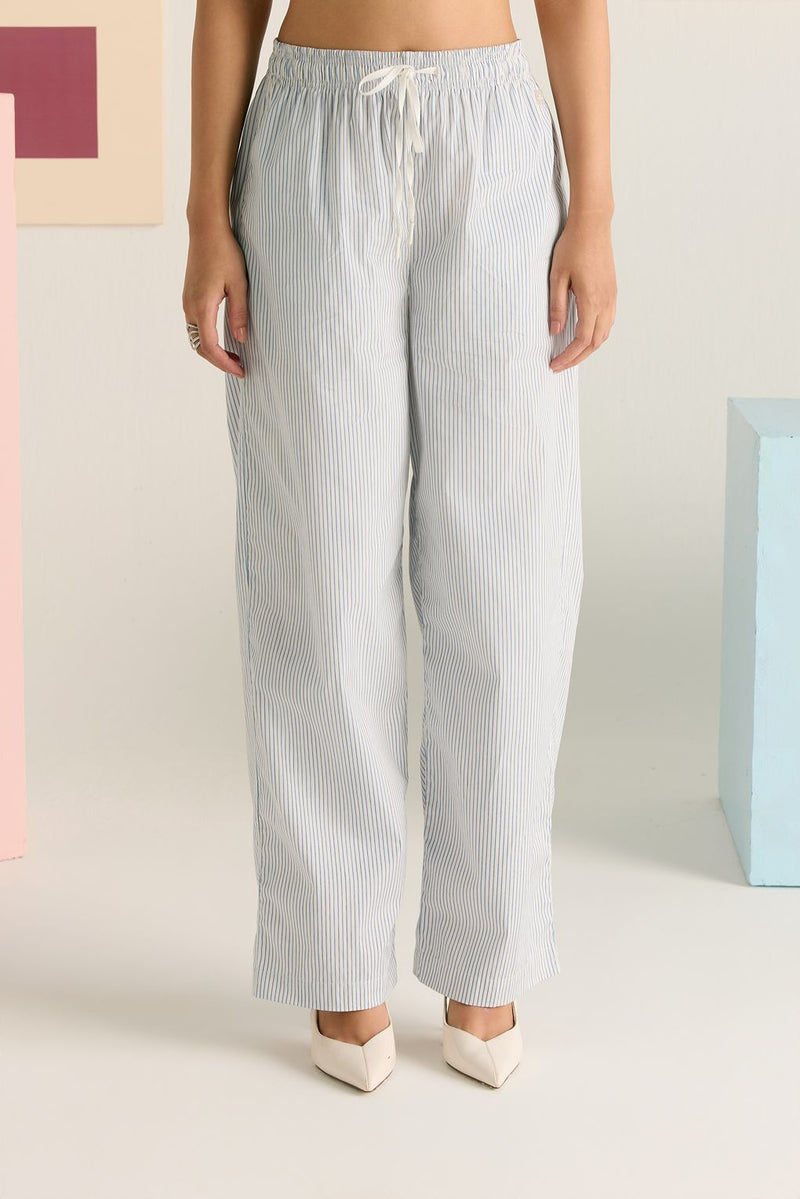 Striped Straight Pants