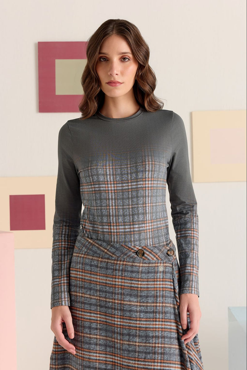Fade Check Bodysuit