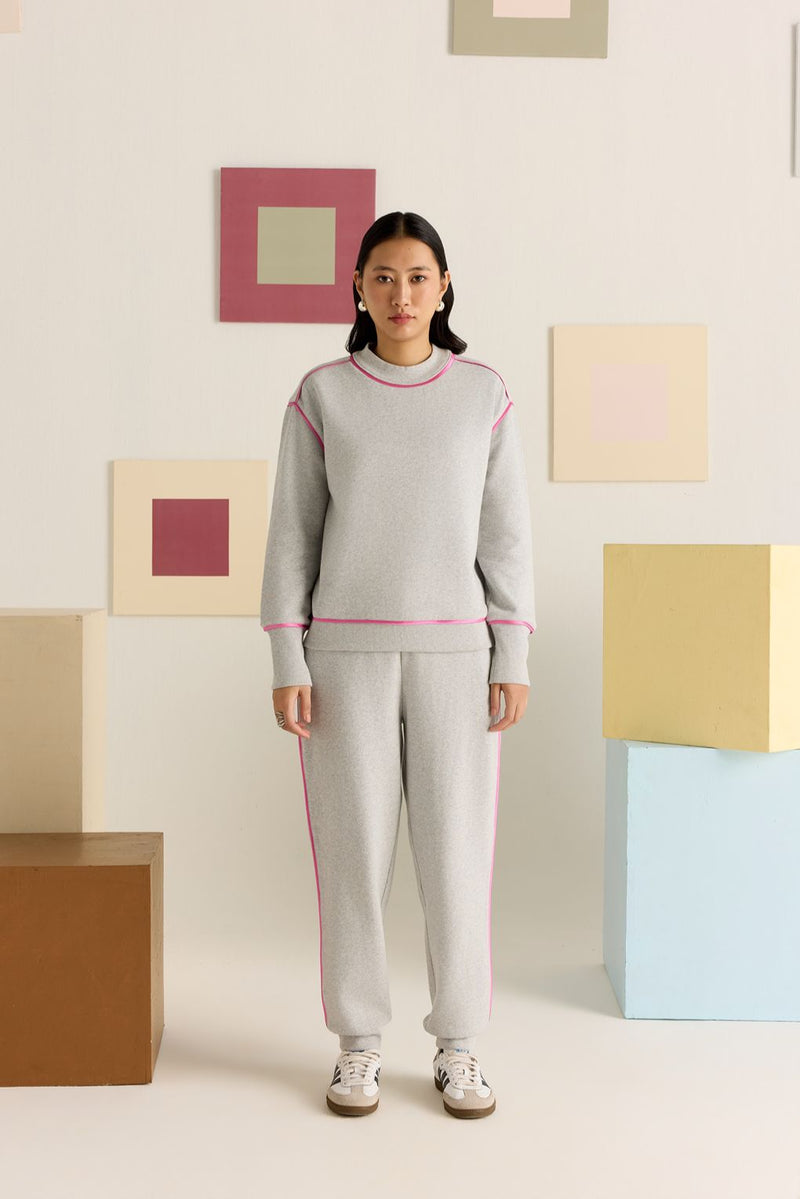 Ash Blush Melange Sweatshirt