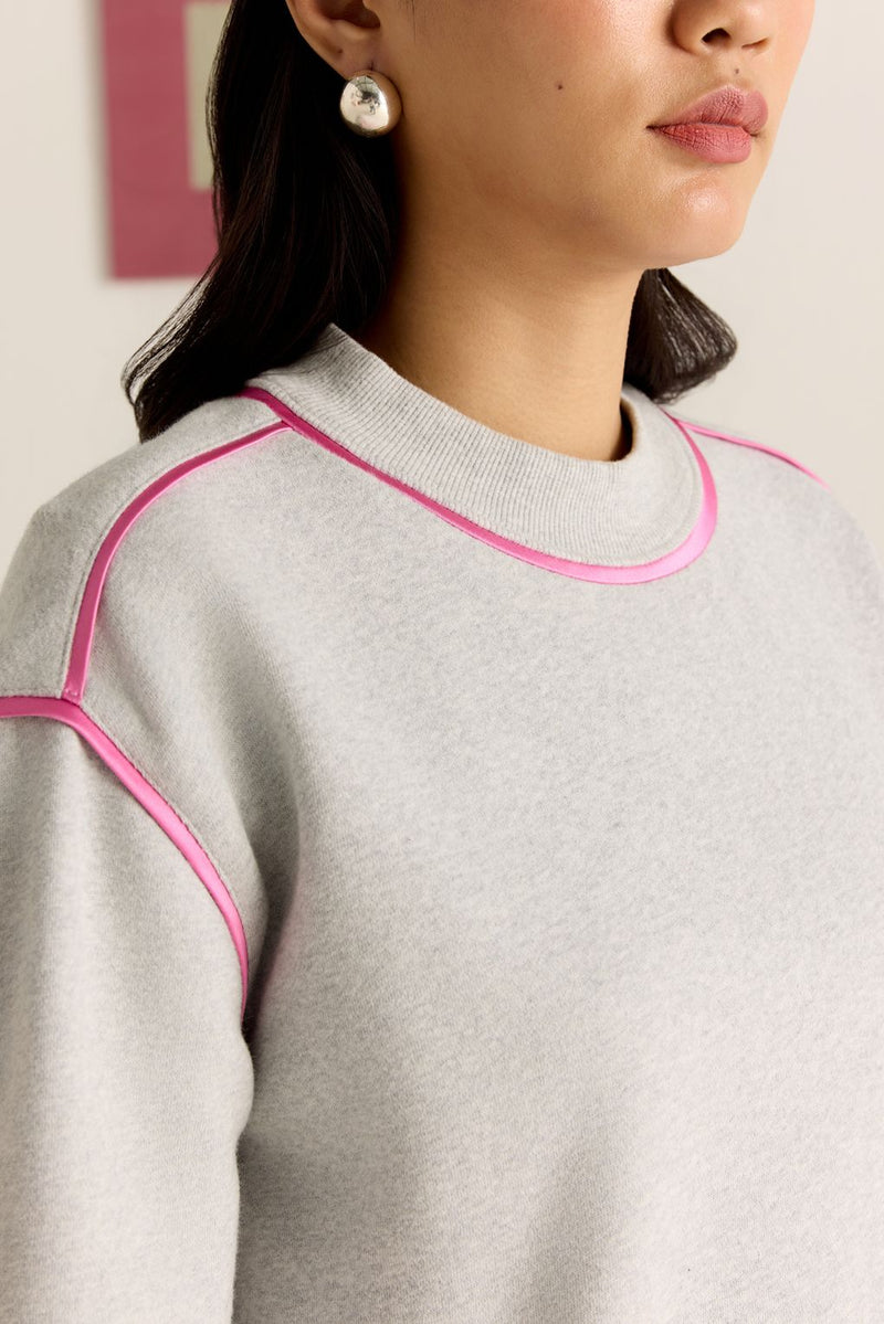 Ash Blush Melange Sweatshirt